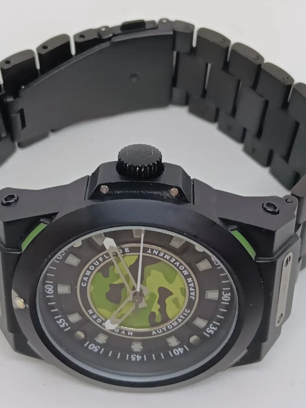 Hydrogen Sportivo Camo HW324209 Men's 42mm Automatic [NH38A] Black S/Steel Watch